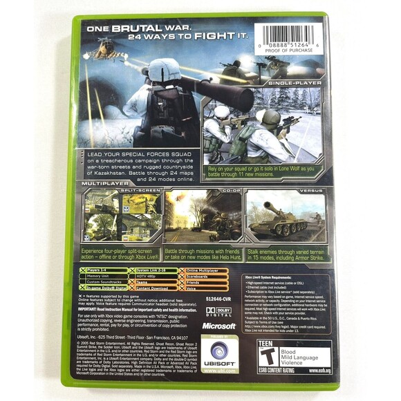 Tom Clancy's Ghost Recon 2: Summit Strike Xbox 2005 Complete with Manual Tested - Picture 2 of 9